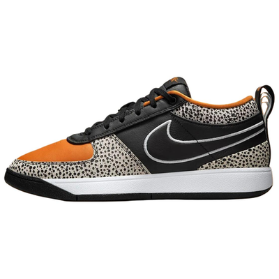 Nike Black and White Low-Top Sneakers with Orange Accent Nike Black & Orange Dunk Low Retro Sneakers Nike main image 4