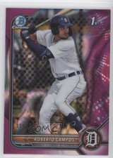 2022 Bowman Chrome Prospects Fuchsia Lava Refractor 116/199 Roberto Campos 0m4r