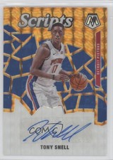 2019-20 Panini Mosaic Scripts Orange Prizm Tony Snell #SC-TSN Auto 1u6