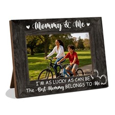 Mommy and Me Picture Frame, Mom gift, Mother Gifts from Daughter and Son, Woo...