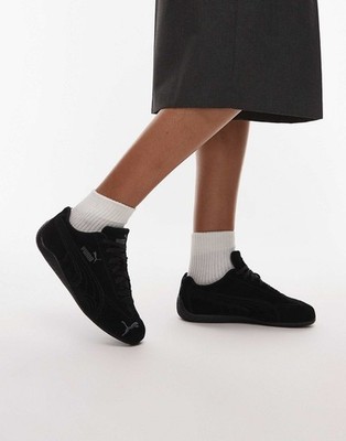 Puma Speedcat Suede Sneakers Unisex Trainers Shoes in Triple Black