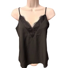 Melrose And Market Lace Cami In Black XXS Sleeveless Dainty Feminine Whimsygoth