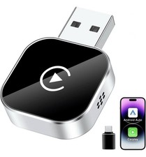 2-in-1 Wireless CarPlay  Android Auto USB Mini Adapter, Bluetooth  Wi  Fi