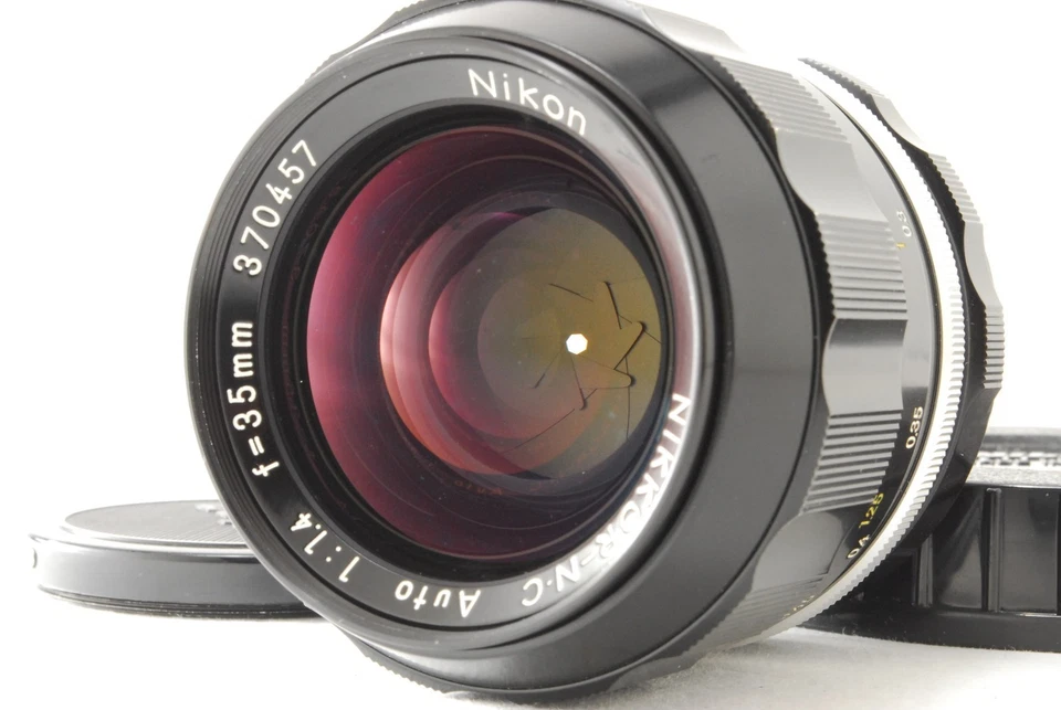 [N MINT /Box] Nikon Nikkor-N.C Auto 35mm f/1.4 Non Ai Wide Angle Lens From JAPAN - Image 4 of 4