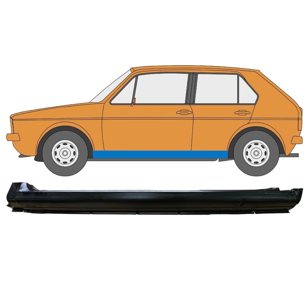 Full sill repair panel for Volkswagen Golf 1 1974-1985 / Left