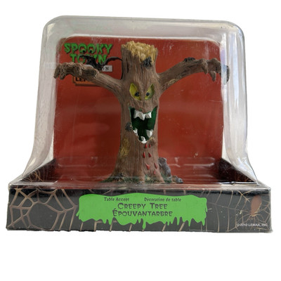 Lemax Creepy Tree Figure Accessory Spooky Town Halloween 2010 Retired 03801 NIB