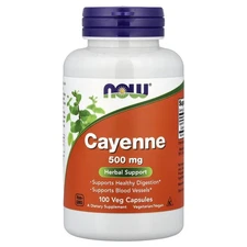 Cayenne, 500 mg, 100 Veg Capsules