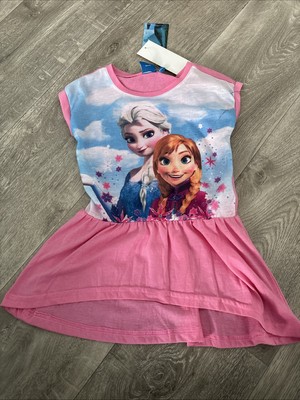 Mädchen Frozen Kleid Gr. 104 Anna Elsa