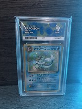 1997 Pok�mon TCG Jungle Vaporeon Holo Rare #134 Japanese Ace Grading 9 - SWIRL