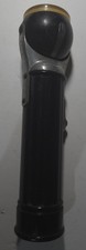 Vintage USA Lite Swivel-Head Flashlight Made in USA 8" Black Metal