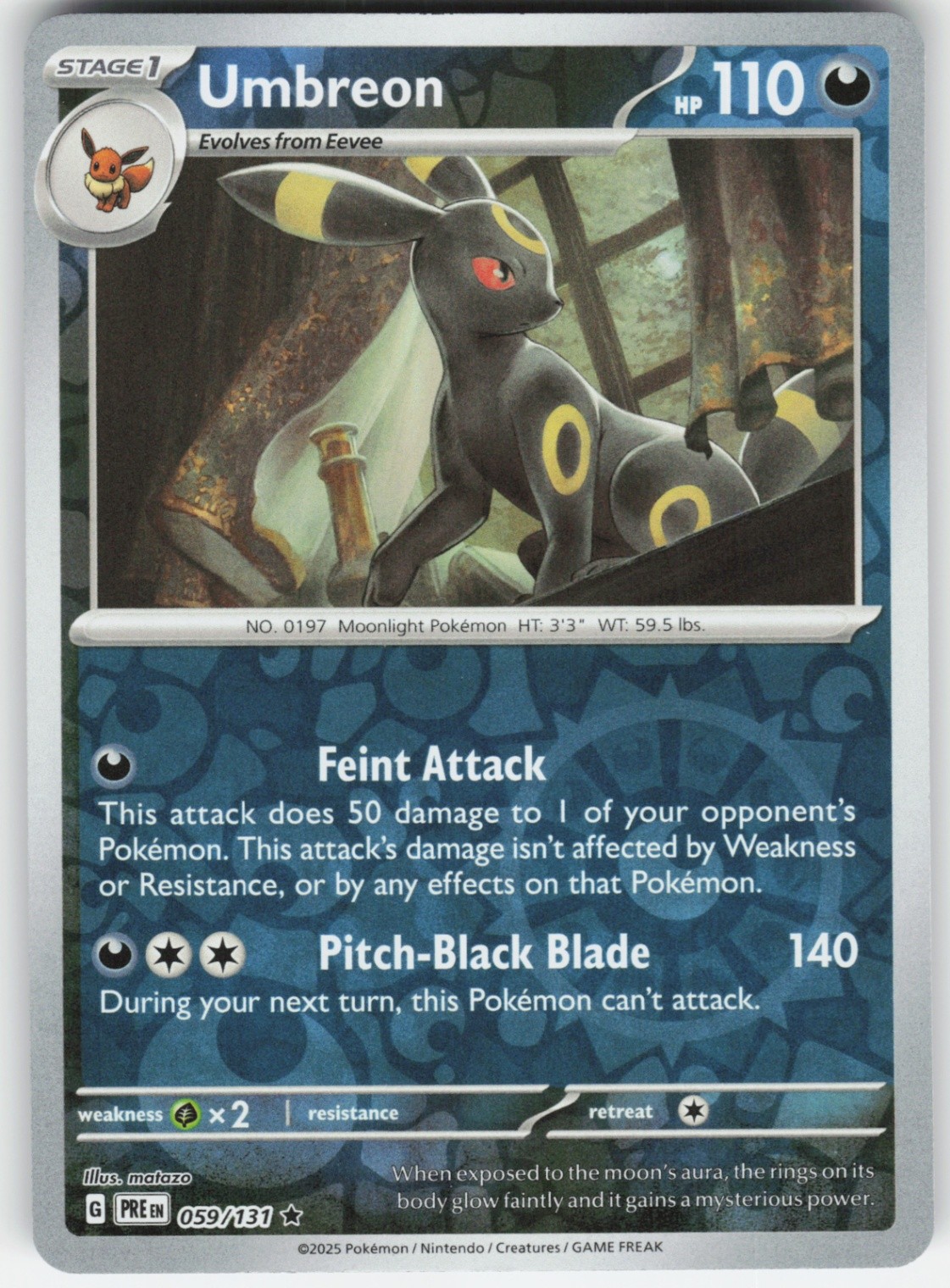 Umbreon Rare SV: Prismatic Evolutions 059/131 LP-LP
