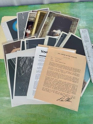 Vtg Nasa Employee Photos Lew Allen Memos Voyager IRAS Lot JPL Labs Space Program