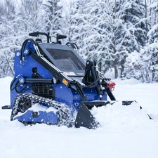 FREE SHIP 22HP Twin Cylinder Mini Skid Steer Loader Track Three-stage pump