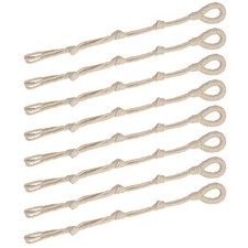 8 Pcs Macramé Jardinière Support Cordes Jardin Pot Cintre Rallonge Anneau