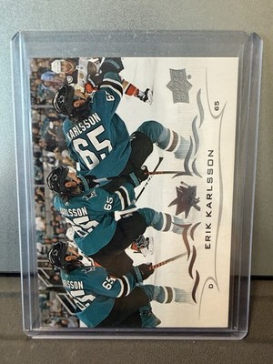 2018-19 Upper Deck Triple Exposure SP ERIK KARLSSON #398 San Jose Sharks 