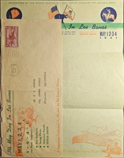 Los Banos California May Day Horse Show Illustrated Advertising Letterhead 1941