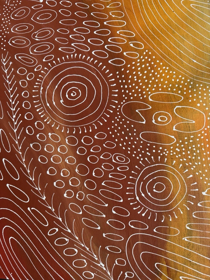 Freda Price Pitjara, Auténtico arte aborigen. Hija de Anna Price Petyarre. Foto 4 de 4