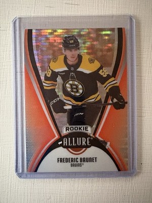 2025-26 Upper Deck Allure Frederic Brunet Orange Slice #142 Boston