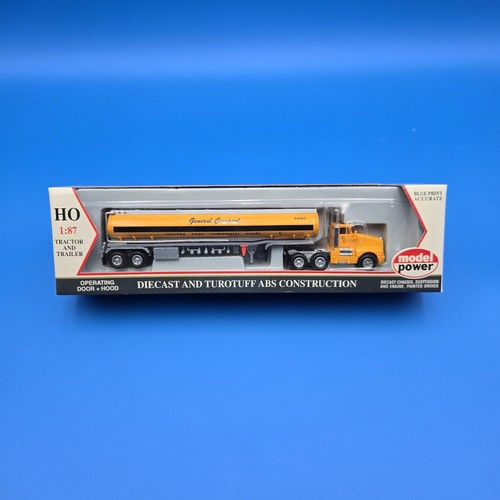 Modelo Power Diecast Semirremolque Tractor General Cesspool cisterna 16005 ESCALA HO | Zustand: New