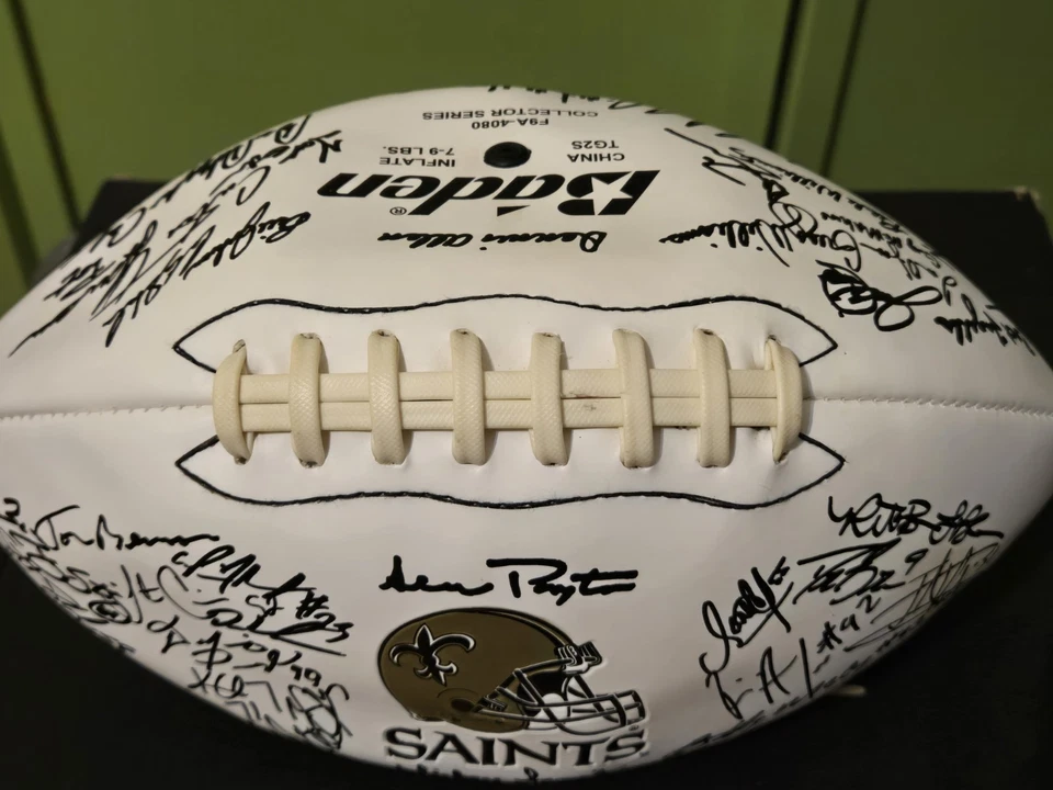 2009 Baden New Orleans Saints Litho Signed Team Football - Super Bowl Team! - Image 2 of 4