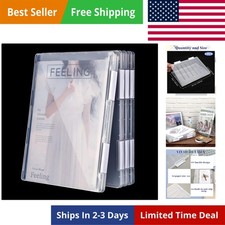 4 Pcs Magazine Protectors for Collectors A4 File Paper Storage Box Magazine Cove