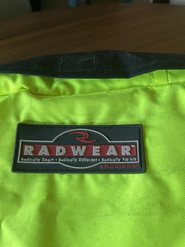 RADWEAR 4X Sz Hi Vis Reflective Safety Bomber Jacket Quilted Liner Construction image 7