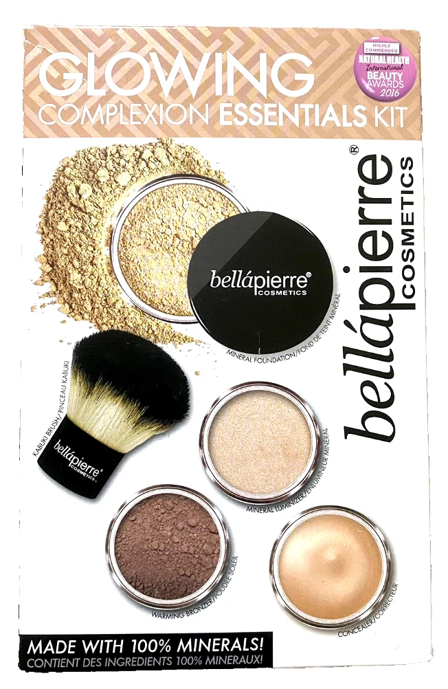 Authentic Bellapierre Glowing Complexion Essentials Kit Mineral Makeup Medium