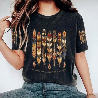 Feathers Appear When Angels Are Near Spiritual Comfort Tee