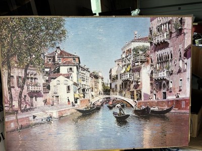Beautiful Artwork Rio San Trovaso Venice- By. M. Rico y Ortega