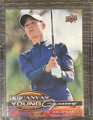 Nelly Korda 2026 Upper Deck Golf UD Canvas Young Guns Rookie #C65