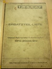 VEB NRD Wózek widłowy Instrukcja Lista części zamiennych Takraf Stapler DFG 2002/2N-A
