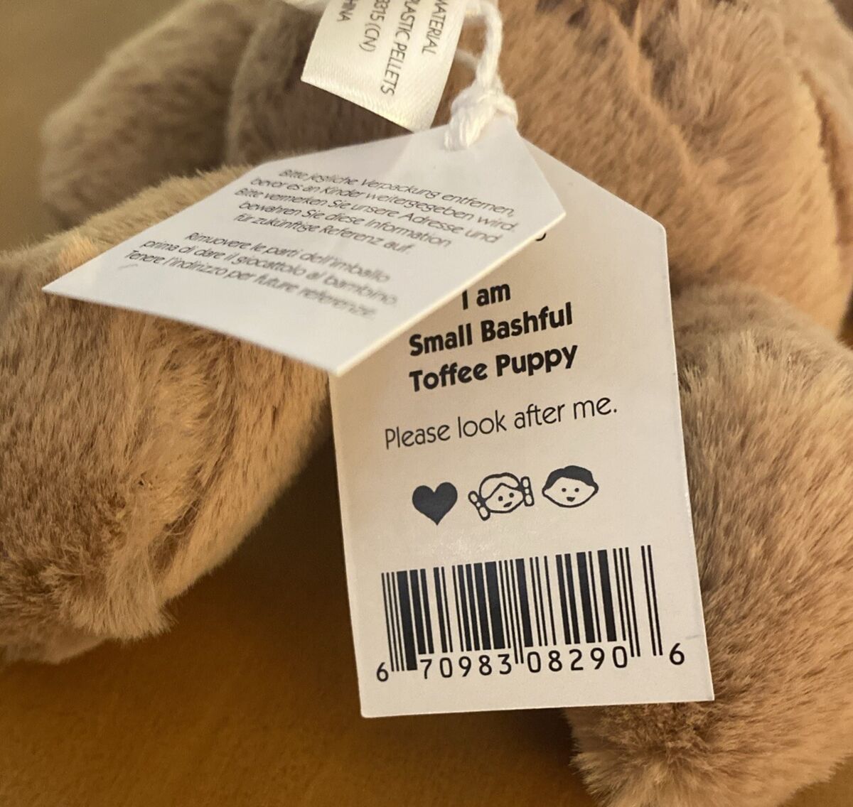 Jellycat Small Bashful Toffee Puppy Dog Plush 7