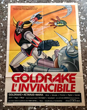 Manifesto originale 2F -GOLDRAKE L'INVINCIBILE 1° edizione Tipo B Poster Affiche