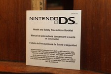 Nintendo DS Health and Safety Precautions Booklet