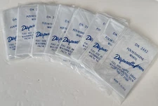 8 Disposable White Poly Aprons  24" x 42"