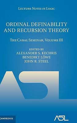 Ordinal Definability and Recursion Theory The Cabal Seminar, Volume III Volume 3