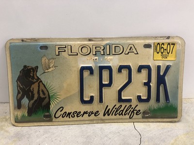 2007 Protect Wildlife Florida License Plate | eBay