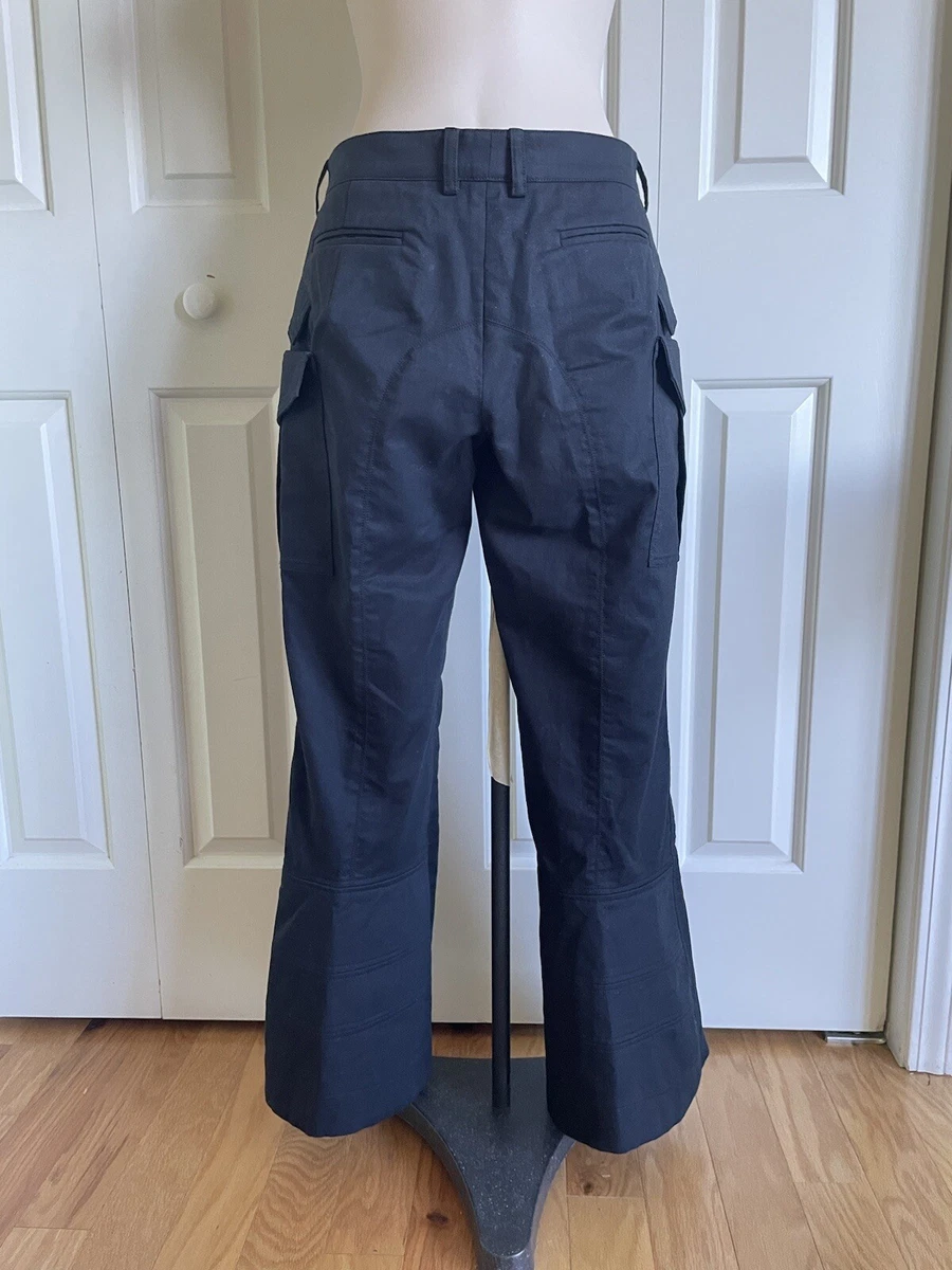 ROKH Women Navy Cotton Cargo Trousers 2/34 NWT | eBay