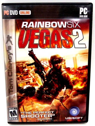 Complete Tom Clancy's Rainbow Six Vegas 2 Shooter PC CD-ROM Game By Ubisoft 2008 - Picture 1 of 1
