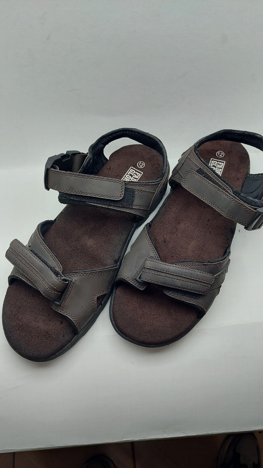 FADED GLORY 'NEW ORLEANS' Men's Brown Hook Loop Strap Adj