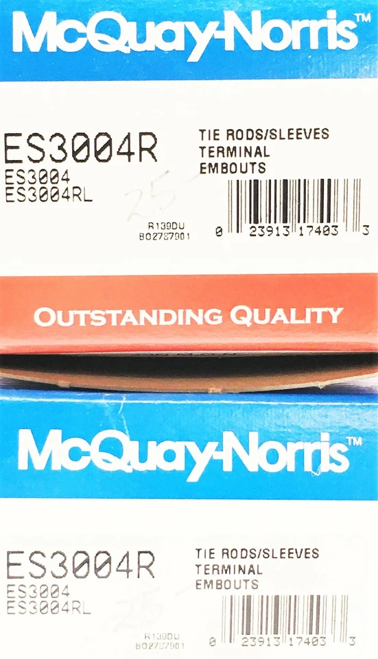Extremidade da haste de amarração de direção McQuay-Norris [lote de 2] ES3004R NOS - Imagem 3 de 3