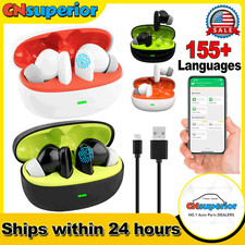 Translator Earbuds 155 Languages Real-Time Online OffLine Translation Earphones