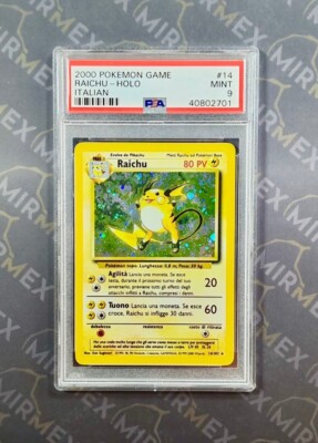 Pokemon PSA 9 Raichu Holo Unlimited Italiano Base Set #14 | eBay