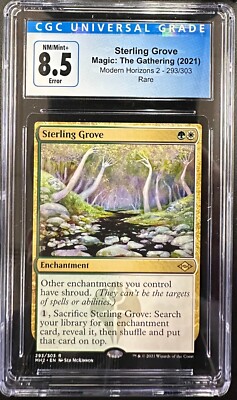 CGC 8.5 Sterling Grove Error (Bottom Crimp) MTG Modern Horizons 2 CRIMPED |  eBay
