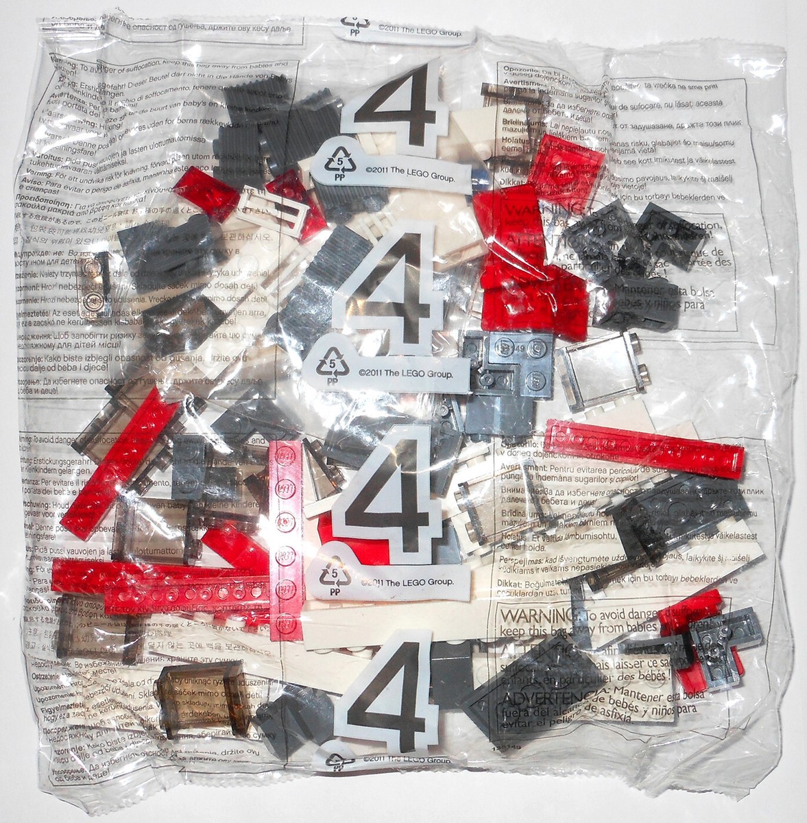 LEGO 60051 High-Speed Passenger Train: ALL NUMBERED BAGS, NEW