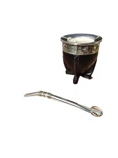 Mate Gourd Imperial BLACK+ Straw Low Cost, Yerba Mate Cup Imperial