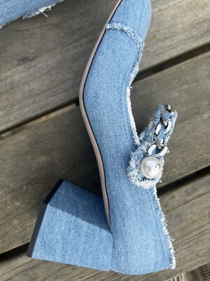 Miu Miu Denim Mary Jane Pumps Size 6 | eBay UK