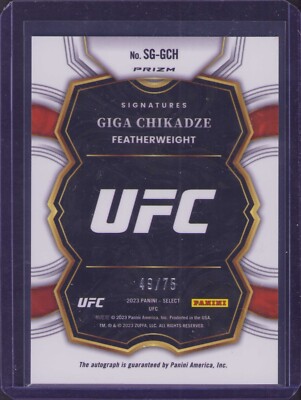 UFC SELECT　イアン・ギャリー　サインカード ufc SELECT カマルウスマン サインカード - メルカリ
