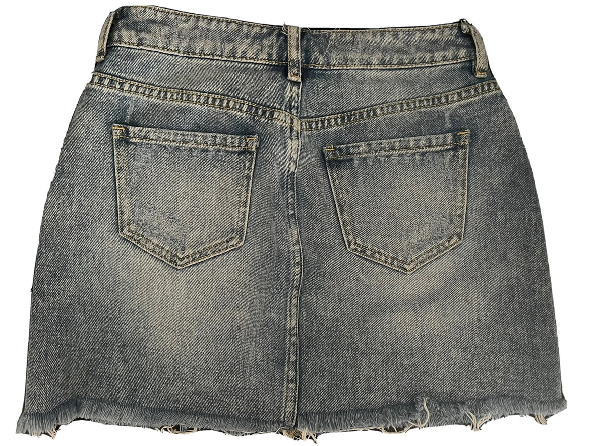 Black jean cheap skirt pacsun