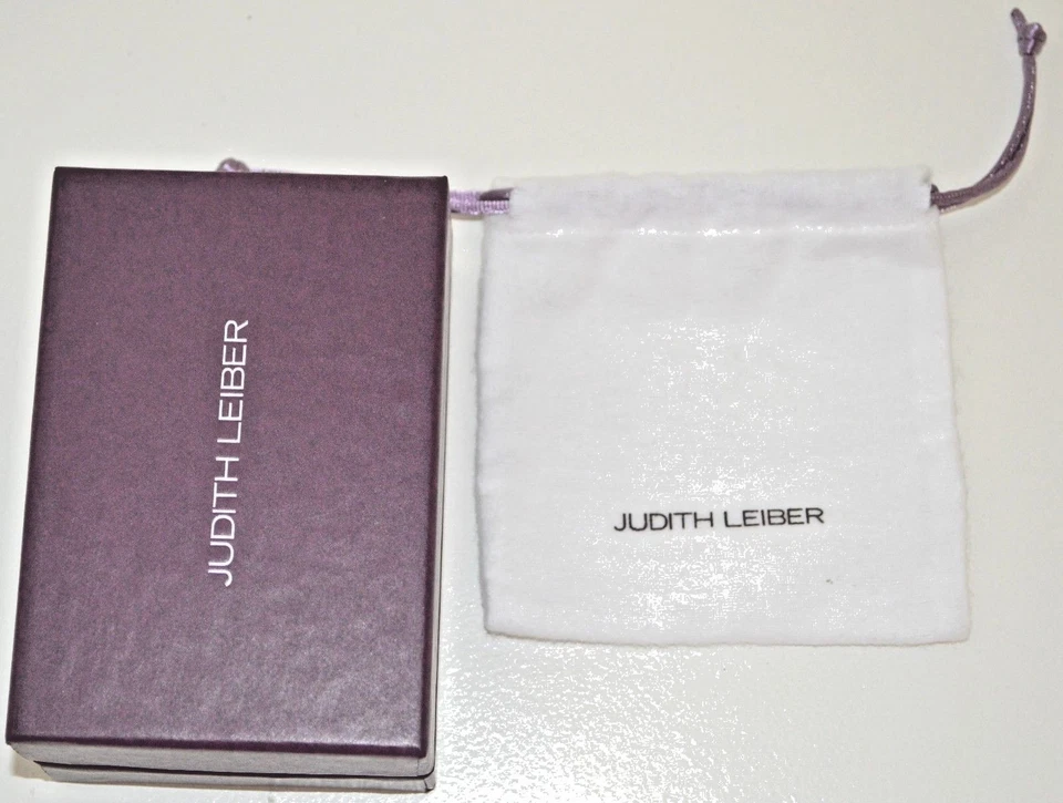 Judith LEIBER Mirror Slim Pocket White Turquoise Blue ZEBRA Stripes Silver NEW g - Image 3 of 4